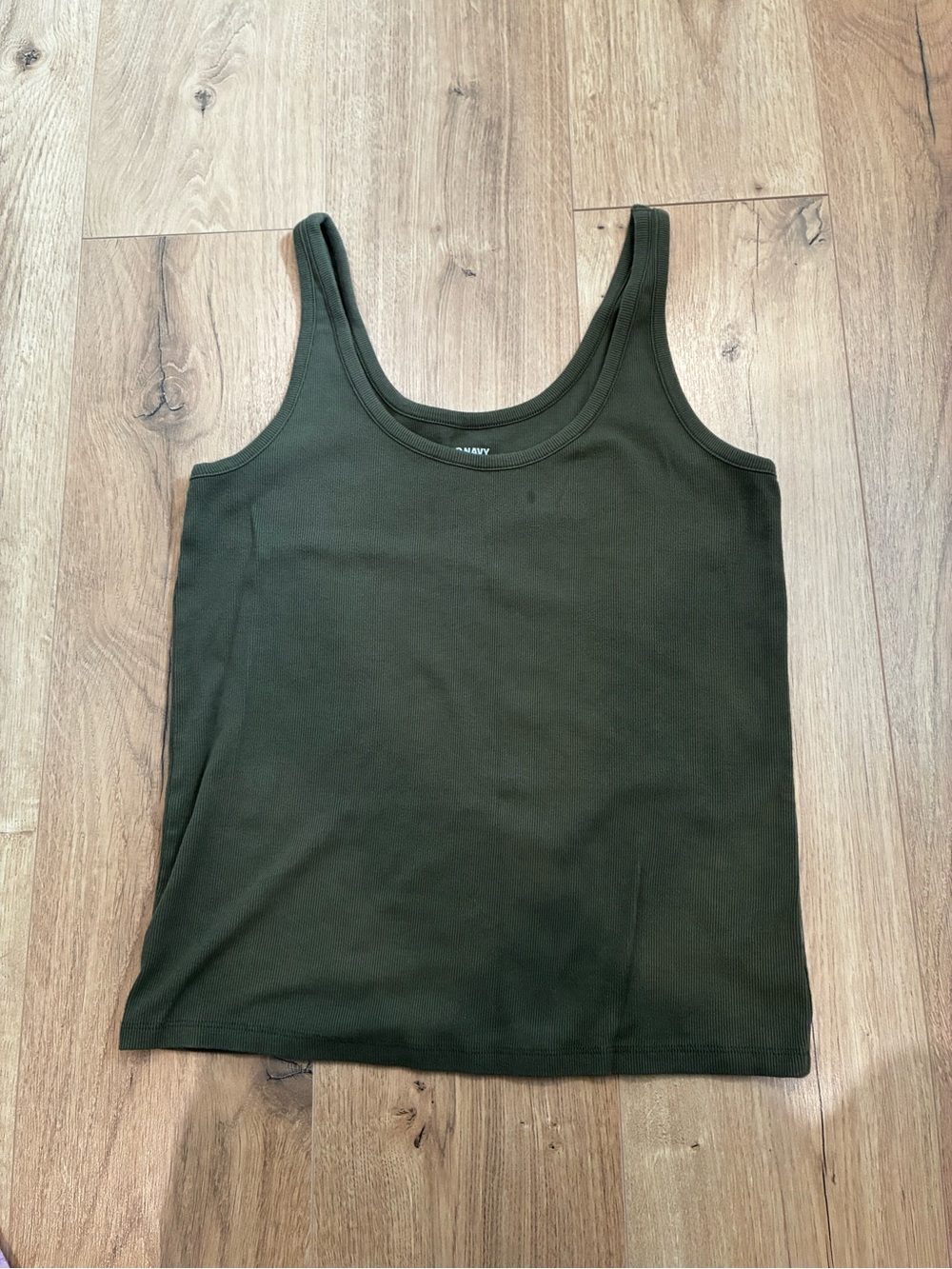 Old Navy Olive Ribbed Tank Top